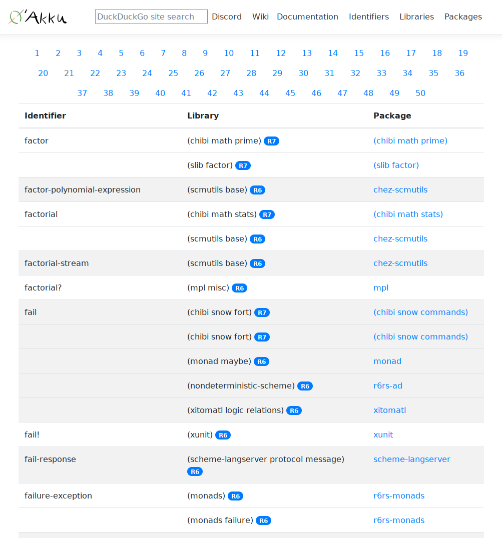 Image showing the packages export "fail", etc