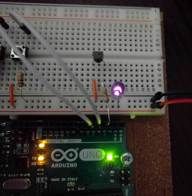 Infrared is visible to the smartphone camera