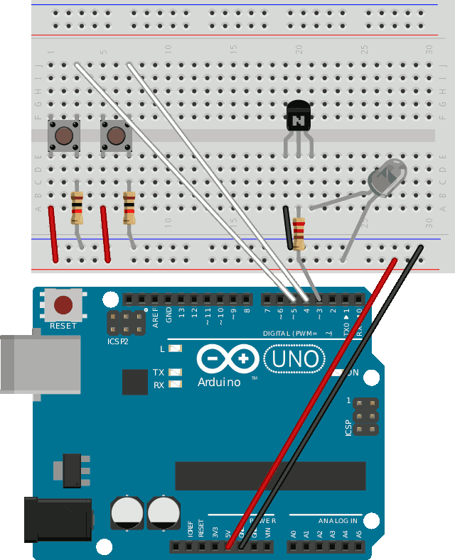 Breadboard circuit